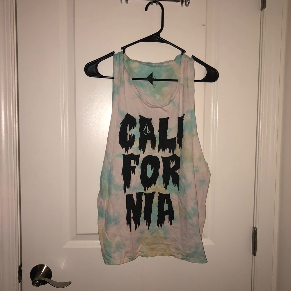 Sleeveless Volcum Tie dye tee